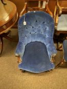 Victorian nursing chair, Regency carver chair and balloon back parlour chair (3).