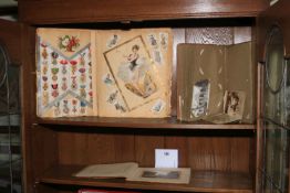 Victorian scrapbook, The German Raid on Whitby 1914 and a postcard album.