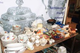 Royal Worcester Evesham, Beswick, bowler hat, Victorian porcelain, glass, etc.