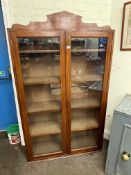 Early 20th Century two door glazed bookcase,
