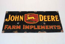 John Deere Farm Implements advert sign.