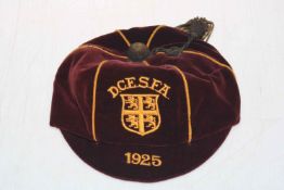 1925 Durham School sports cap.
