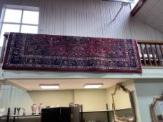 Hand knotted Persian Mashad carpet 3.50 by 2.46.