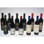 Twenty one bottles of red wine including Chateauneuf Du Pape, La Cantera, Les Hauts De Mourral, etc.