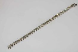 Thirty one stone diamond tennis bracelet set in 18 carat white gold (diamonds totalling