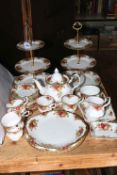 Royal Albert Old Country Roses, approximately 30 pieces.