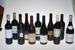 Nineteen bottles of red wine including Bosman, Don Mendo, Rosso Della Terra, Languedos, etc.