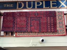 Collection of five various rugs including three Belgian.