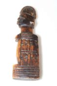 Omalangidi carved wood tribal doll.
