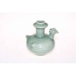 Chinese Celadon wine vessel in the form of a duck.