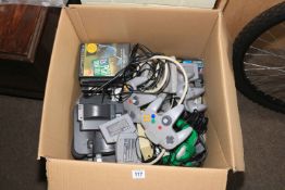 Collection of gaming consoles and games including Super Nintendo, Nintendo 64, etc.