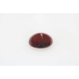 Loose cabachon ruby weighing approximately 20 carats.