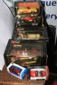 Collection of Burago Diecast toy models.