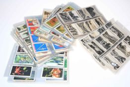 Collection of cigarette cards.