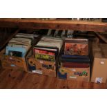 Collection of LP records, albums, etc.