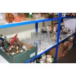 Commemorative mugs, glass, prints, figurines, Royal Worcester egg cobblers, collectors plates, etc.