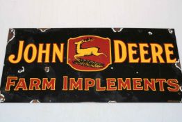 John Deere Farm Implements, advert sign.