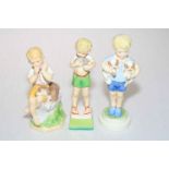 Three Royal Worcester F Doughty figures, 3519, 3456 and 3281.