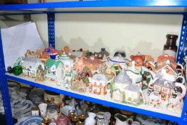 Novelty teapots, Sylvac, Lilliput Lane, paperweights, etc.