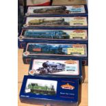 Six Bachmann Branch-Line train carriages, boxed.