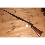 Vintage BSA Underlever air rifle, number 58155, .22 calibre.