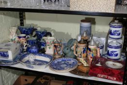Collection of Ringtons, Maling, Royal Albert, Hornsea jar, etc.
