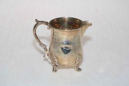 Early Victorian silver jug with engraved decoration, London 1839.