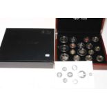 The 2013 UK Premium Proof coin sixteen coin set with COA.