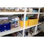 Collection of Action Men, 4x4 Action Man vehicle, Scalextrix, Lego, board games, etc.