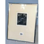 Tom McGuinness limited edition etching, Miners waiting to Ride, 42/60, signed,