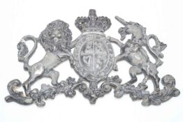 Cast metal Coat of Arms.