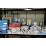 Collection of Aynsley, Wedgwood, Continental porcelain, Bridge crystal, etc.
