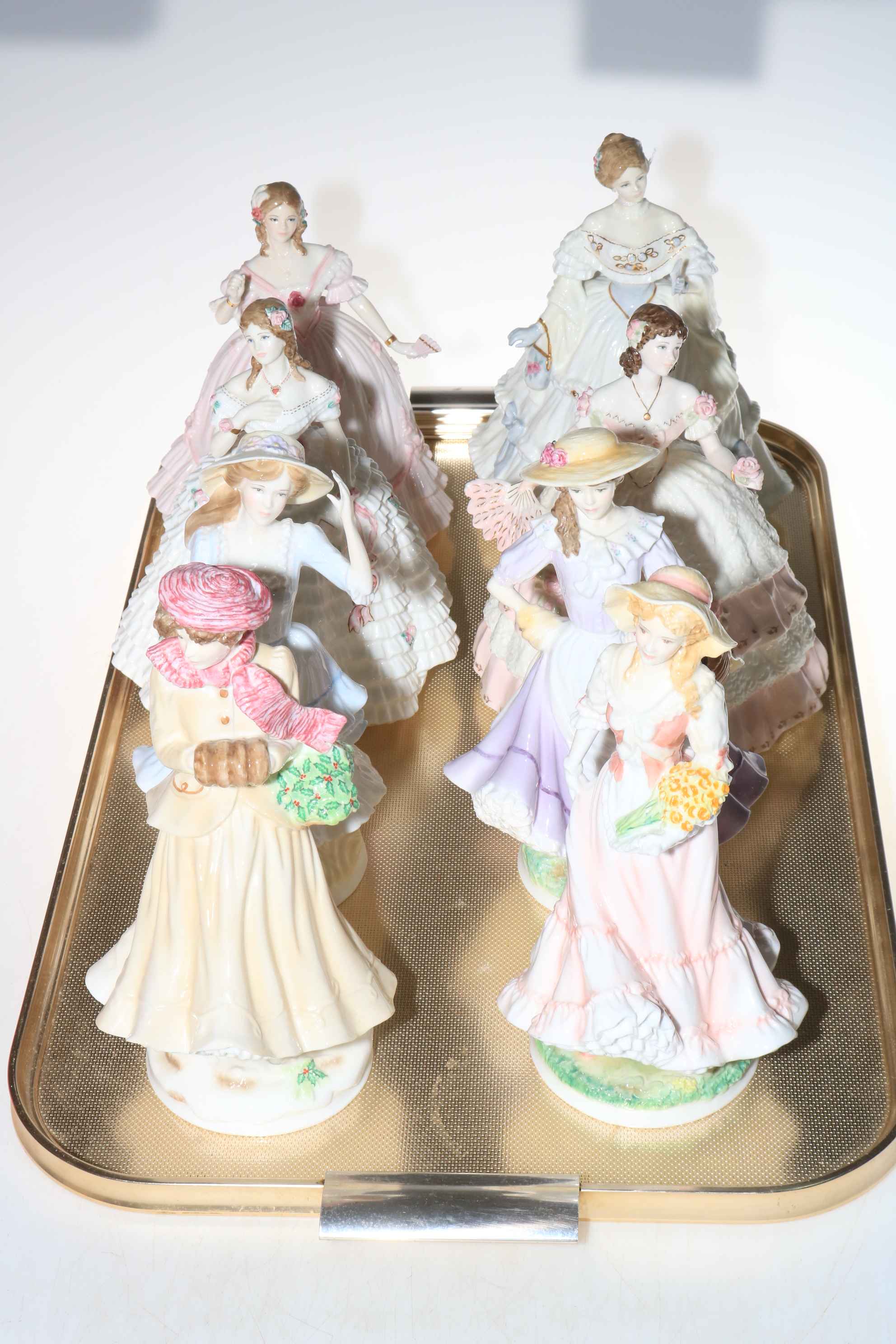 Five Royal Worcester ladies,