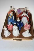 Ten Royal Doulton figures including Belle of the Ball, Bo Peep, etc.