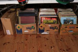 Collection of LP records.
