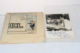 Andy Capp signed illustration and an autographed photograph, endorsed 'For Dave....