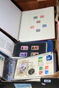 Collection of miniature worldwide sheets, coin covers inc 50p D-Day,