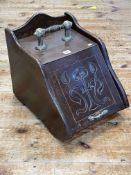 Art Nouveau coal box.