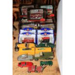Collection of Diecast model cars including Dinky, Oxford, etc.