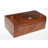 Vintage walnut inlaid writing box.