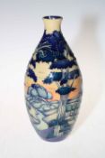 Moorcroft trial vase decorated with rural scene 2013, 26cm high, with box.