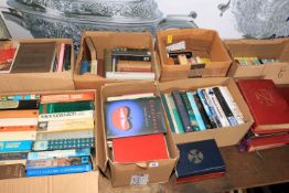 Fifteen boxes of books including religious interest.