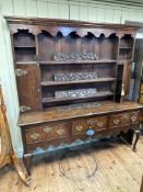 19th Century oak dresser,