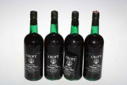 Four bottles of Croft 1970 Vintage Port, all bottled in 1972.