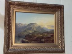 Alfred Augustus Glendening Snr (1840-1921), Loch Grail, oil painting,