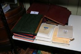 Collection of stamp albums.