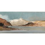 Tom Hovell Shanks RSW RGI PAI (Scottish 1921-2020) Framed watercolour, signed 'Cruachan from Loch