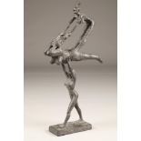 Michael Duihan (Irish born 1956) Bronze sculpture, signed, dated 96 No1/9 'Triple Dancing Group' ARR