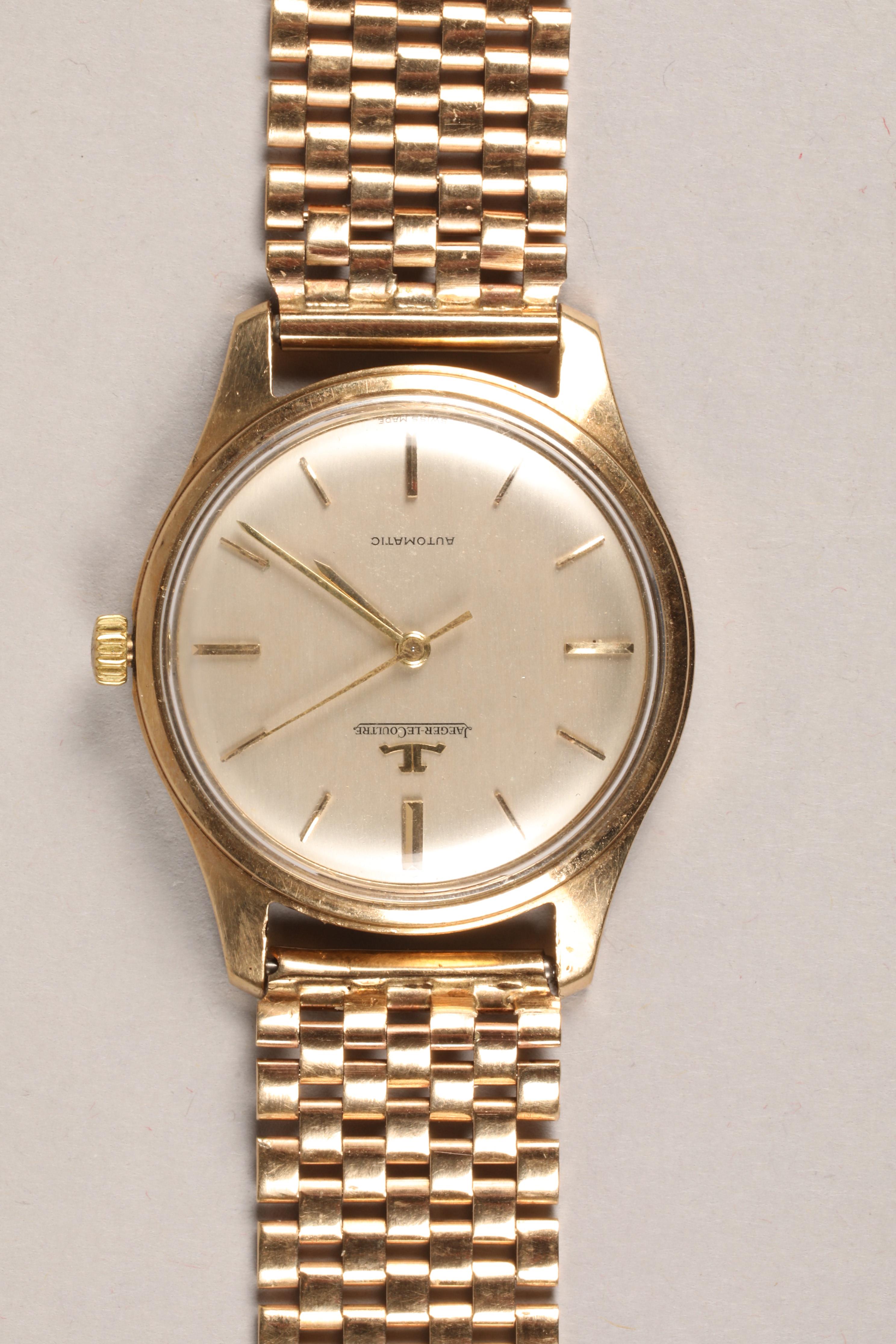 Gents 9 carat gold Jaeger-LeCoultre wristwatch, champagne dial with gilt baton hour markers, - Image 11 of 12