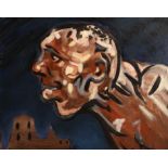 Peter Howson OBE (Scottish born 1958) ARR Framed oil on canvas, signed titled to stretcher 'Head